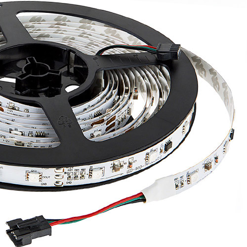 UCS1903 DC12V Series Flexible LED Strip Lights, Programmable Pixel Full Color Chasing, Indoor Use, 150LEDs 16.4ft Per Reel By Sale UCS1903 DC12V Series Flexible LED Strip Lights, Programmable Pixel Full Color Chasing, Indoor Use, 150LEDs 16.4ft Per Reel By Sale